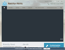 Tablet Screenshot of kristalyhotel.hu